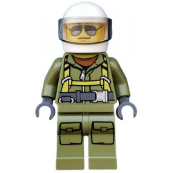 Volcano Explorer - Male Worker, Suit with Harness, White Helmet, Trans-Brown Visor, Sunglasses – ГРАДСКИ