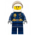 Police - City Leather Jacket with Gold Badge and Utility Belt, White Helmet, Trans-Brown Visor, Peach Lips Smirk – ГРАДСКИ