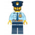 Police - City Shirt with Dark Blue Tie and Gold Badge, Dark Tan Belt with Radio, Dark Blue Legs, Police Hat with Gold Badge, Head Beard Black Angular – ГРАДСКИ