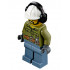 Volcano Explorer - Male, Shirt with Belt and Radio, Black Angular Beard, White Construction Helmet with Black Ear Protectors / Headphones – ГРАДСКИ