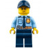 Police - City Shirt with Dark Blue Tie and Gold Badge, Dark Tan Belt with Radio, Dark Blue Legs, Dark Blue Cap with Hole – ГРАДСКИ