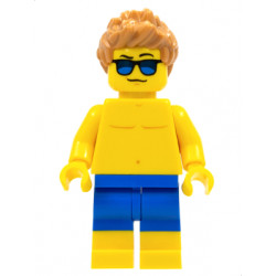 Beachgoer - Blue Male Swim Trunks and Sunglasses – ГРАДСКИ