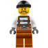 Police - Jail Prisoner Overalls 621 Prison Stripes, Dark Orange Legs, Black Knit Cap, Beard – ГРАДСКИ