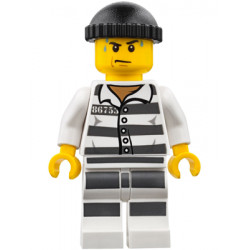 Police - Jail Prisoner 86753 Prison Stripes, Black Knit Cap, White Striped Legs, Sweat Drops – ГРАДСКИ