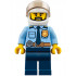 Police - City Officer Shirt with Dark Blue Tie and Gold Badge, Dark Tan Belt with Radio, Dark Blue Legs, White Helmet, Black Beard – ГРАДСКИ