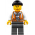 Police - City Bandit Crook Orange Vest, Dark Bluish Gray Legs, Black Knit Cap, Beard Stubble and Scowl – ГРАДСКИ