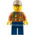 City Jungle Explorer - Dark Orange Jacket with Pouches, Dark Blue Legs, Dark Tan Cap with Hole, Scuff Mark – ГРАДСКИ