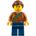 City Jungle Explorer Female - Dark Orange Shirt with Green Strap, Dark Blue Legs, Reddish Brown Ponytail and Swept Sideways Fringe – ГРАДСКИ