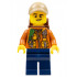 City Jungle Explorer - Dark Orange Jacket with Pouches, Dark Blue Legs, Dark Tan Cap with Hole, Backpack, Lopsided Grin – ГРАДСКИ