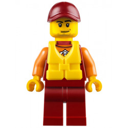 Coast Guard City - Lifeguard, Dark Red Cap with Smirk and Life Jacket – ГРАДСКИ