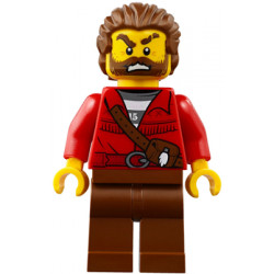 Mountain Police - Crook Male with Red Fringed Shirt with Strap and Pouch, Skunk Fighter – ГРАДСКИ