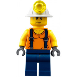 Miner - Shirt with Straps, Dark Blue Legs, Mining Helmet, Sweat Drops – ГРАДСКИ
