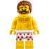 Mountain Police - Crook Male Bare Chest, White Underwear with Red Pawprints Pattern – ГРАДСКИ