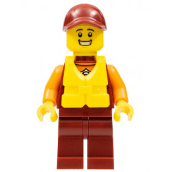 Coast Guard City - Rescuer, Dark Red Cap with Big Smile and Life Jacket – ГРАДСКИ