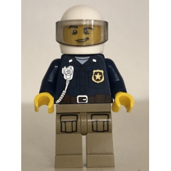 Mountain Police - Officer Male, White Helmet and Smirk – ГРАДСКИ