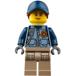 Mountain Police - Officer Female, Dark Blue Hat with Dark Orange Hair – ГРАДСКИ