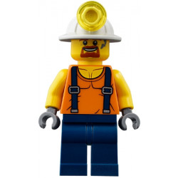 Miner - Shirt with Straps, Dark Blue Legs, Mining Helmet, Goatee and Moustache – ГРАДСКИ