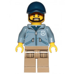 Mountain Police - Officer Male, Beard, Dark Blue Cap, Sand Blue Jacket – ГРАДСКИ