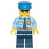 Police - City Officer Shirt with Dark Blue Tie and Gold Badge, Dark Tan Belt with Radio, Dark Blue Legs, Police Hat, Sunglasses – ГРАДСКИ