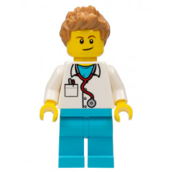 Doctor - Stethoscope, Medium Azure Legs, Medium Nougat Spiked Hair – ГРАДСКИ