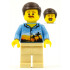Hiker, Male Parent, Palm Tree Shirt, Moustache, Dark Brown Smooth Hair – ГРАДСКИ