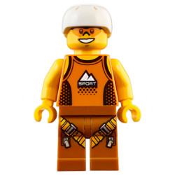 Rock Climber, Orange Tank Top, Dark Orange Legs with Clips, White Sports Helmet – ГРАДСКИ