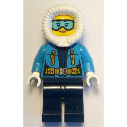 Arctic Explorer Female - Fur-Lined Hood, Light Blue Ski Goggles – ГРАДСКИ