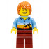 Plane Passenger, Dark Orange Hair, Hawaiian Shirt, Dark Red Legs – ГРАДСКИ