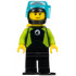 Diver - Male, Black Flippers and Wetsuit with White Logo, Yellow Scuba Tank – ГРАДСКИ