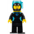 Diver - Female, Black Flippers and Wetsuit with Blue Logo, Yellow Scuba Tank – ГРАДСКИ