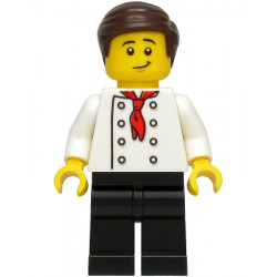 Burger Chef - White Torso with 8 Buttons, No Wrinkles Front or Back, Black Legs, Dark Brown Hair – ГРАДСКИ