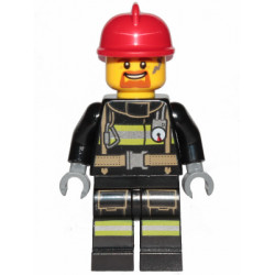 Fire - Reflective Stripes with Utility Belt, Red Fire Helmet, Goatee – ГРАДСКИ