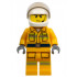 Fire - Reflective Stripes, Bright Light Orange Suit, White Helmet, Scowl – ГРАДСКИ