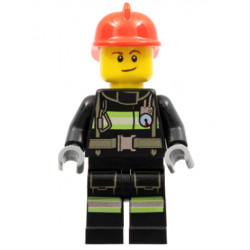 Fire - Reflective Stripes with Utility Belt, Red Fire Helmet, Lopsided Smile – ГРАДСКИ