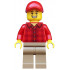 Popcorn Vendor - Male, Red Plaid Flannel Shirt, Dark Tan Legs, Red Cap – ГРАДСКИ