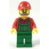 Farmer - Red Cap and Flannel Shirt, Dark Bluish Gray Beard, Green Overalls – ГРАДСКИ