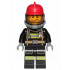 Fire - Reflective Stripes, Stubble Beard, Red Helmet, Breathing Neck Gear with Blue Air Tanks – ГРАДСКИ
