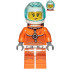 Astronaut - Female, Orange Spacesuit with Dark Bluish Gray Lines, Trans Light Blue Large Visor, Freckles with Smirk and Winking – ГРАДСКИ