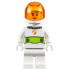 Astronaut - Male, White Spacesuit with Lime Belt, Trans Orange Large Visor, Stubble and Smirk – ГРАДСКИ