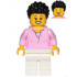 Mom - Bright Pink Female Top, White Legs, Black Hair Coiled and Short – ГРАДСКИ
