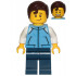 Teenage Boy, Medium Blue Jacket, Dark Blue Legs, Dark Brown Hair Swept Right with Front Curl – ГРАДСКИ