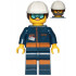 Rocket Engineer - Female, Dark Blue Jumpsuit, White Construction Helmet with Dark Brown Ponytail Hair, Light Blue Goggles and Face Covered with Dirt – ГРАДСКИ