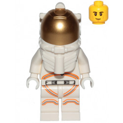 Astronaut - Male, White Spacesuit with Orange Lines, Smirk, Cheek Lines, Black Eyebrows – ГРАДСКИ