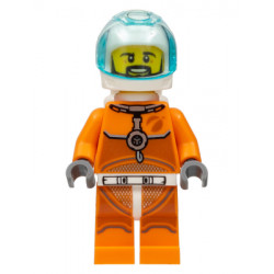 Astronaut - Male, Orange Spacesuit with Dark Bluish Gray Lines, Trans Light Blue Large Visor, Black Angular Beard – ГРАДСКИ