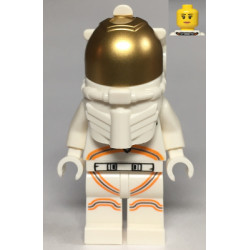 Astronaut - Female, White Spacesuit with Orange Lines, Closed Mouth Smile – ГРАДСКИ