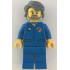 Astronaut - Male, Blue Jumpsuit, Dark Bluish Gray Hair and Full Angular Beard, Open Mouth Smile – ГРАДСКИ
