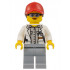 Scientist - Female, Red Cap with Ponytail Hair, Blue Goggles and Light Bluish Gray Legs – ГРАДСКИ