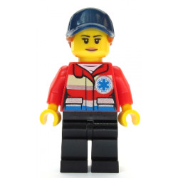 Ski Patrol Member - Female, Red Jacket, Dark Blue Cap, Ponytail – ГРАДСКИ
