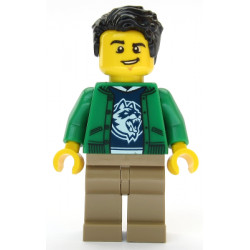 Ski Shop Clerk - Male, Green Jacket over Raccoon Shirt, Black Hair – ГРАДСКИ