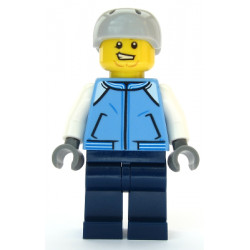Snowboarder - Male, Medium Blue Jacket, Light Bluish Gray Sports Helmet – ГРАДСКИ